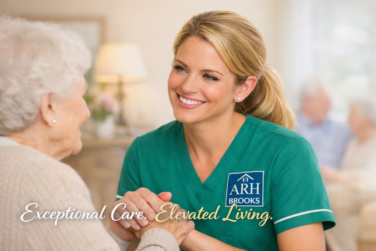 Smiling care provider